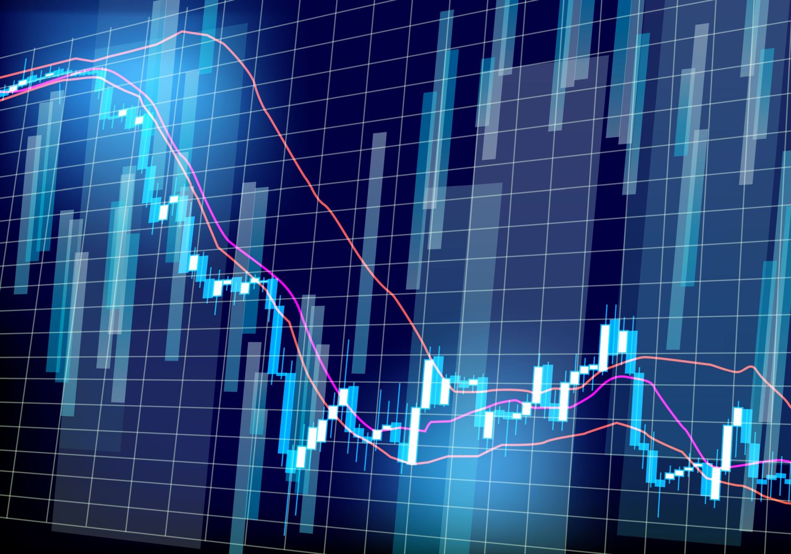 Charts, tickers, traders - Shutterstock_489045022