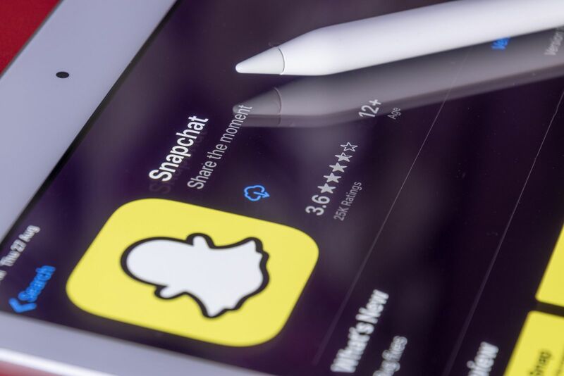 Tech (Ecommerce, Social Media, etc.) - Snapchat Download on iPad